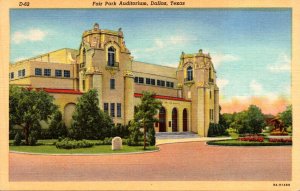 Texas Dallas Fair Park Auditorium Curteich