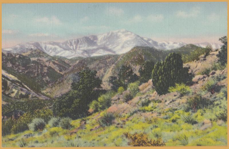 Colorado Springs, Colo., Pike's Peak, Alt. 14,109 ft - 