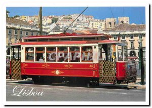 Postcard Modern Lisboa Carro Electrico Tipico