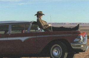 Matt Smith Dr Who on Classic Red Desert Car Advertising Postcard