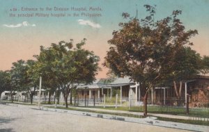 DIVISION HOSPITAL MANILA PHILIPPINES MILITARY POSTCARD (c. 1910)