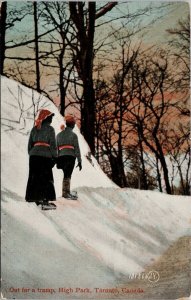 High Park Toronto Ontario ON Out for a Tramp Valentine & Sons Postcard H9