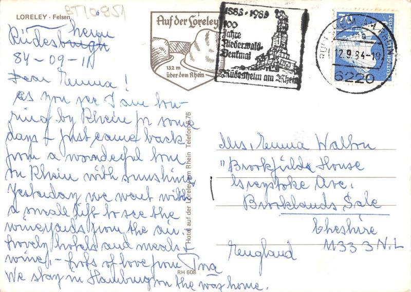 BT10951 Loreley felsen ship bateaux       Germany