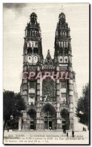 Old Postcard Tours Cathedrale Saint Gatien