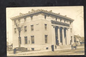 RPPC CRESTON IOWA FEDERAL BUILDING POST OFFICE VINTAGE REAL PHOTO POSTCARD