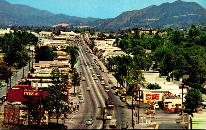 California Los Angeles Ventura Boulevard Studio City 1958