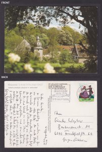 Postcard Wuppertal Schloss Luentenbeck castle view Germany