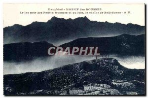 Old Postcard Dauphine Rousses Massif Black Lake Petites Rousses and off the c...