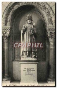 Old Postcard Solesmes Interior of the St. Peter Chapel