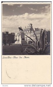 RP, Plaza San Martin, Lima, Peru, PU-1952