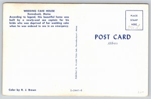 Kennebunk Maine~Wedding Cake House~Vintage Postcard