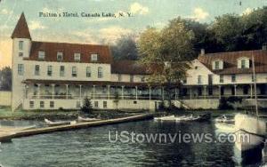 Fulton's Hotel Canada Lake NY Postal Used Unknown