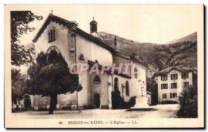 Postcard Old Church Brides les Bains L I I