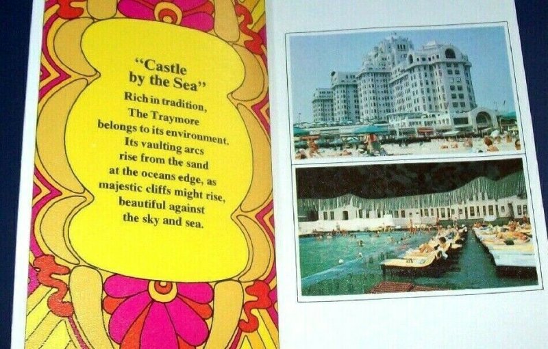 Traymore Hotel Atlantic City New Jersey Brochure Boardwalk Beach Town 1970 NJ