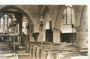 Wales Postcard - Interior of Skenfrith Church - Real Photograph - Ref 10630A