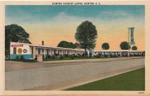 Postcard Sumter Tourist Lodge Sumter SC