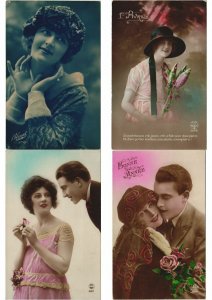 COUPLES ROMANTIC GLAMOUR 1000 REAL PHOTO Vintage Postcards (Part 1.) (L2959)