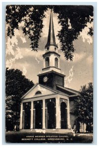 1955 Annie Merner Pfeiffer Chapel Bennett College Greensboro NC Postcard 