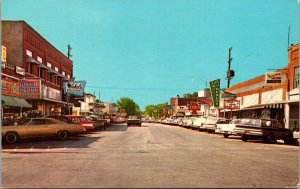 Postcard Commercial Street in Branson, Missouri~2789