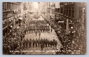 J90/ St Paul Minnesota RPPC Postcard c1920s American Legion Parade  371