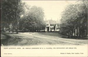 New London CT Mt. Vernon EL Palmer Residence TUCK c1905 Postcard jrf