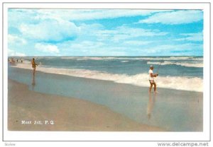 Fishing on the shore of Mont Joli, Province of Quebec, Canada, 40-60s