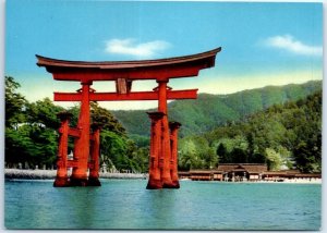 Postcard - Big Torii at Miyajima - Hatsukaichi, Japan 