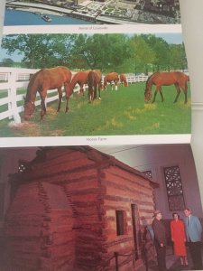 1983 USED  POSTCARD SOUVENIR FOLDER GREETINGS FROM KENTUCKY 