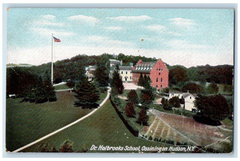 c1905 Dr. Holbrooks School Ossining on Hudson New York NY Posted Postcard 