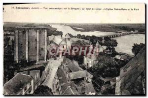 Old Postcard Beaugency Panoramic View Of Sologne Tower Cesar L & # 39Eglise N...