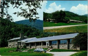 Cherokee, NC North Carolina BOUNDARY TREE DINING ROOM ca1950's ROADSIDE Postcard