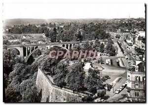 Postcard Modern Luxembourg Adolphe Bridge Roosevelt Boulevard