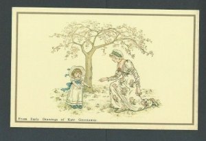 Post Card Kate Greenaway Repro Of Mother & Child From Early Drawings