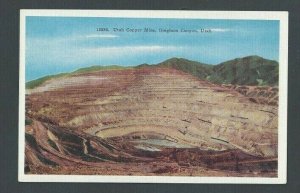 Ca 1936 Post Card Utah Copper Mine