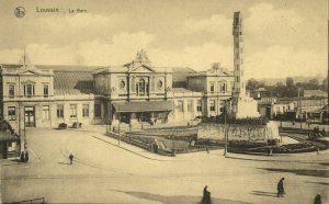 belgium, LEUVEN LOUVAIN, La Gare, Railway Station (1910s) Postcard