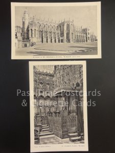 2 x Old Tucks: Windsor, The King's Stall & St. George's Chapel South Side