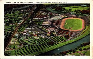Aerial View, Eastern States Exposition Grounds Springfield MA Postcard S43