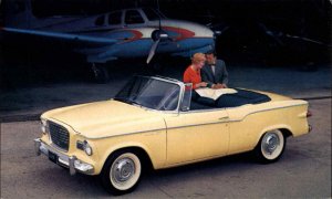 Regal Lark Convertible Classic Car Ad Advertising Vintage Postcard