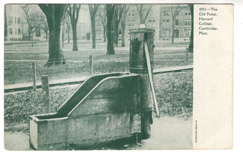 The Old Pump, Harvard College, Cambridge, Massachusetts