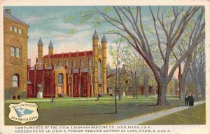 Yale University NewHaven Connecticut Lydia Pinkham Medicine advertising postcard