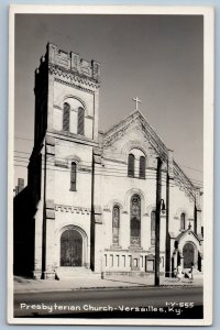 c1950's Presbyterian Church Versailles Kentucky KY Cline RPPC Photo Postcard