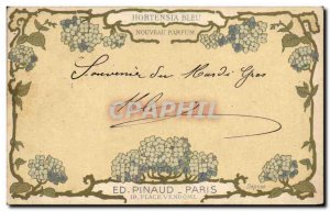 Postcard Old Parfurmerie Perfume Hydrangea Blue Pinaud Place Vendome Paris
