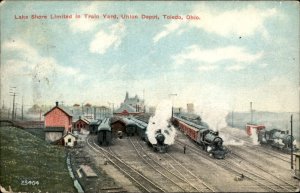 Toledo Ohio Union Depot Train Yard Lakeshore Ltd c1900-20s Vintage Postcard