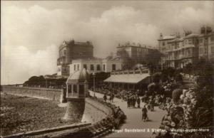 Weston Super Mare England Bandstand & Shelter c1910 Real Photo Postcard