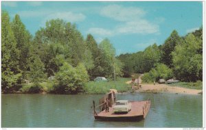 Powder Mill Ferry,current river in the Ozarks,Missouri,40-60s