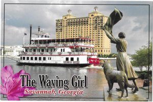 The Waving Girl Monument to Girl Who Waved at  Each Ship Savannah Georgia 4 by 6