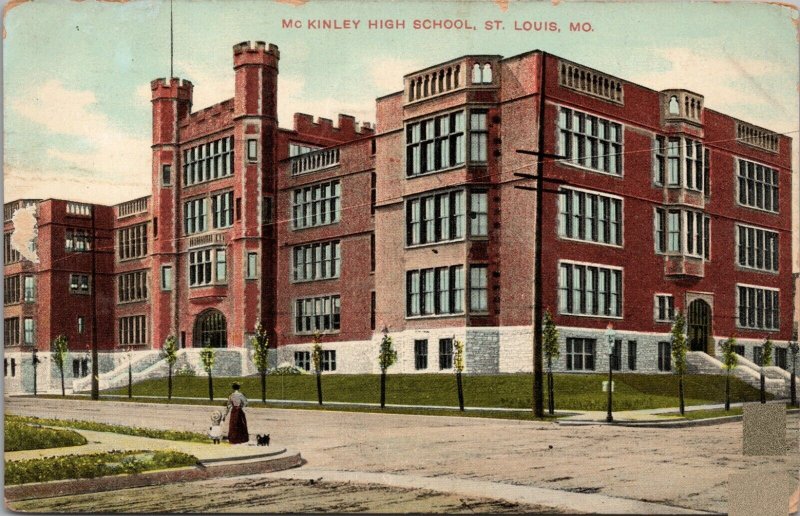 McKinley High School St. Louis MO Postcard PC564