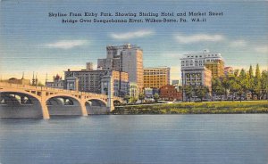 Sterling Hotel, Market Street Bridge over Susquehanna - Wilkes-Barre, Pennsyl...