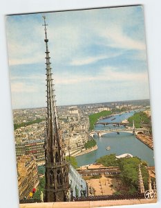 Postcard Spire of Notre-Dame de Paris France