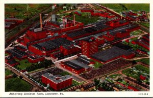 Pennsylvania Lancaster Aerial View Armstrong Linoleum Plant Curteich